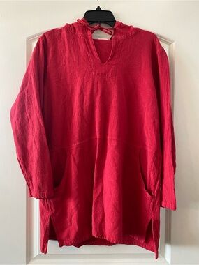 Sea Breeze Red Vintage Swimsuit Cover / Size L / VGUC